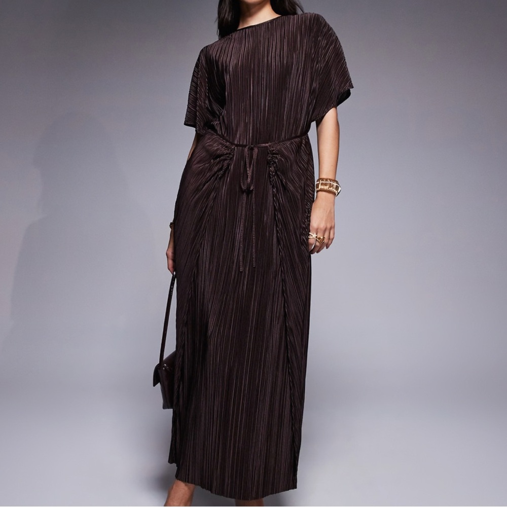 ASOS Elegant Dark Brown Maxi Dress